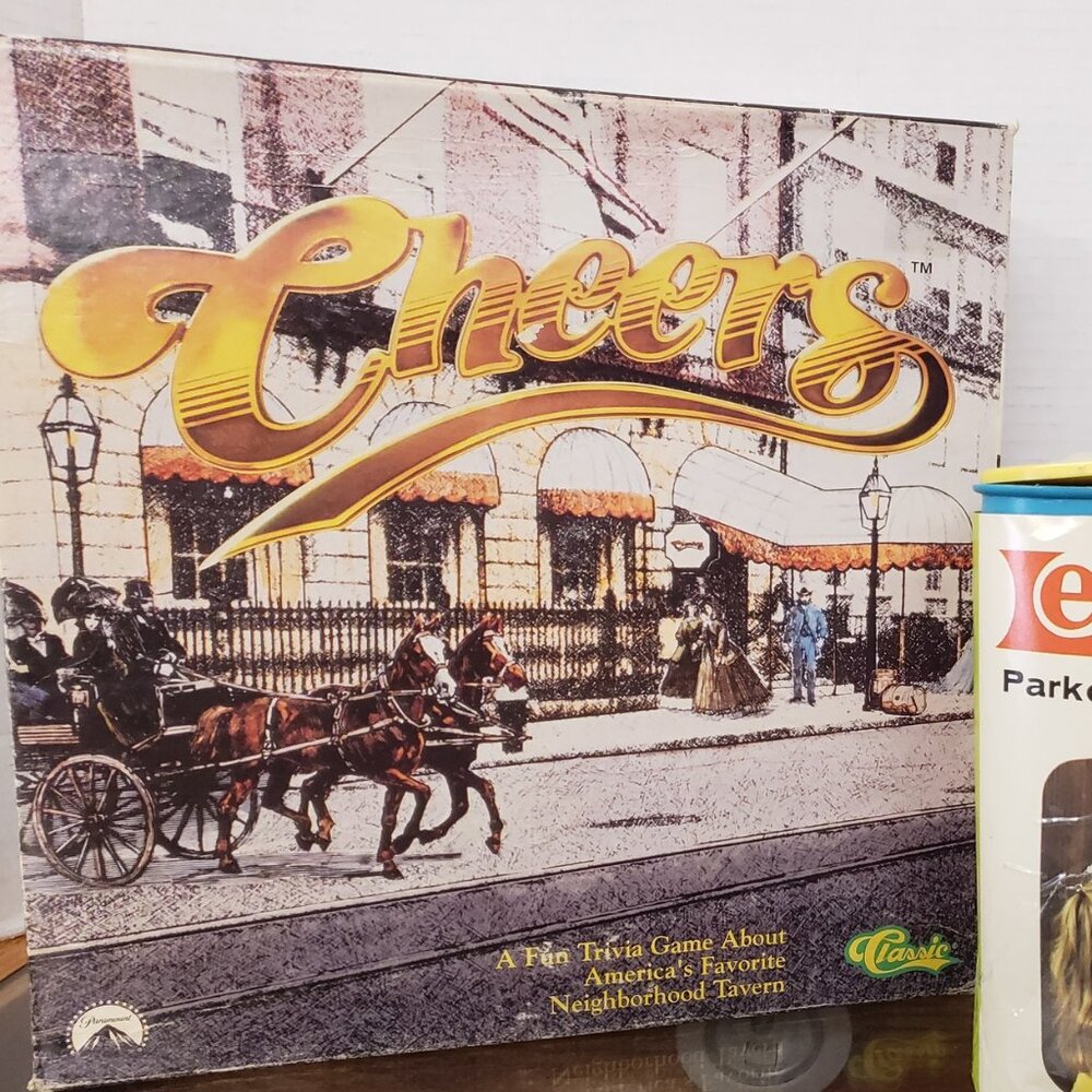 1992 Cheers Boardgame complete, cards look like new, the box and playboard show